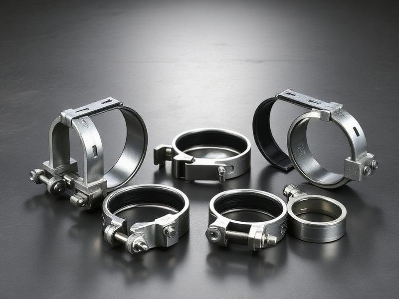 Galvanized pipe clamps and saddle clamps